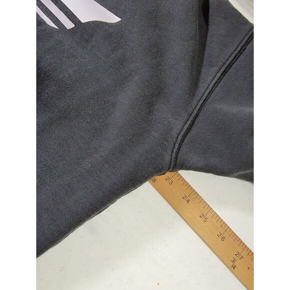 Adidas Grey Hoodie Sweatshirt - Medium - Picture 5 of 7